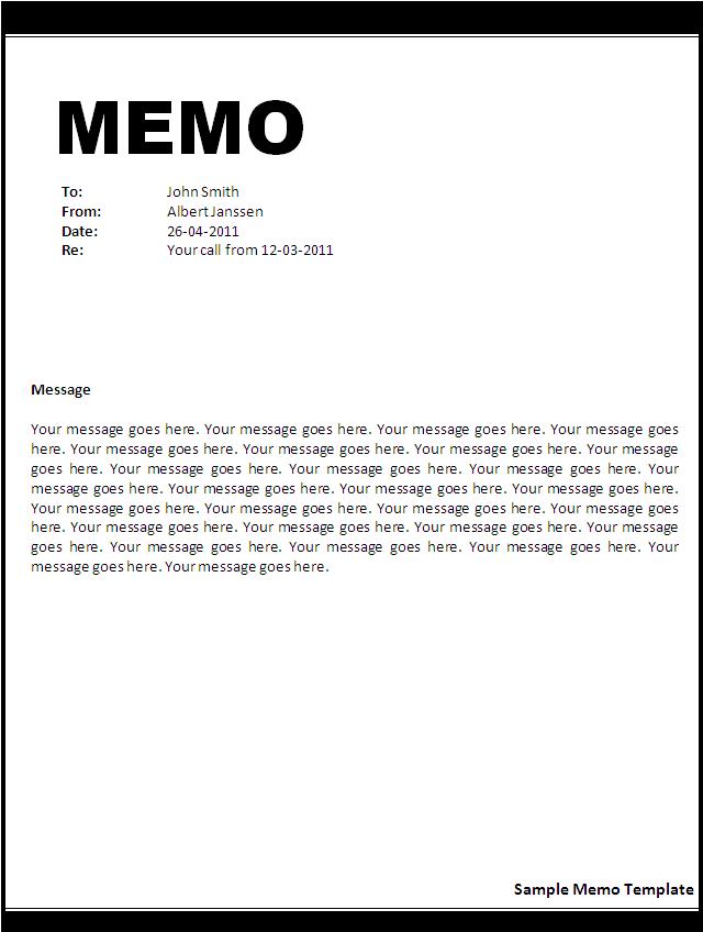 Memo-Template