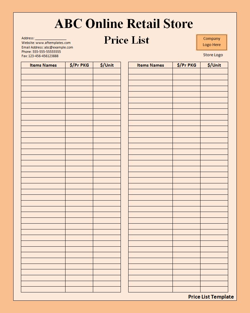 price-list-template-free-printable-word-templates
