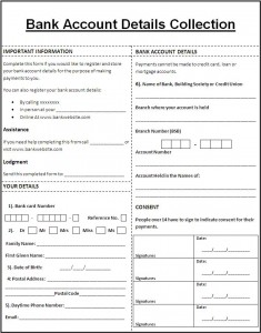 Bank Account Form
