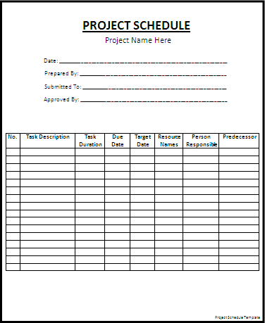 Time Schedule Template Word from www.aztemplates.org