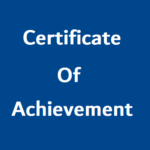 Certificate of Achievement Template