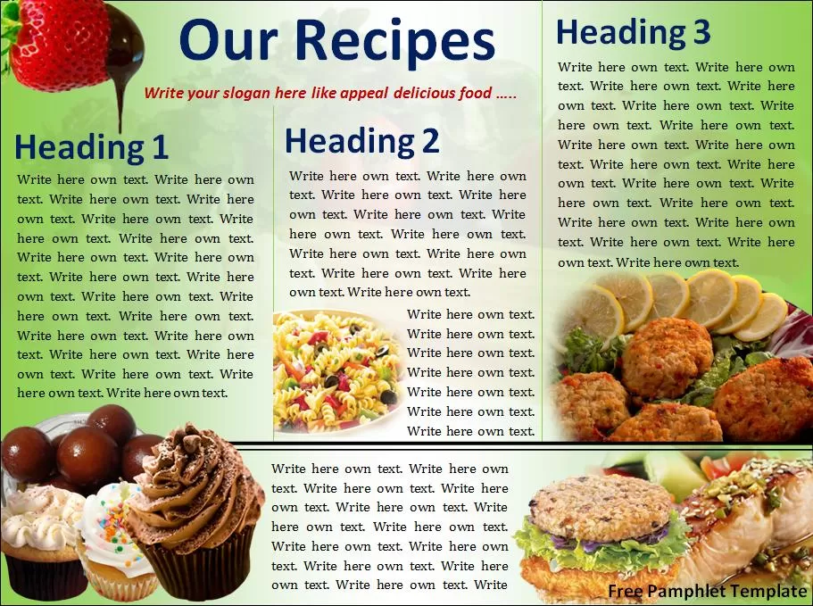 Free Pamphlet Template Free Pamphlet Template