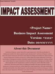 Impact Assessment Template Impact Assessment Template