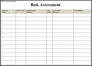 Risk-Assessment-Template Risk Assessment Template